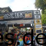 Der Moment, bevor ich die Startlinie des Transalpine-Runs 2016 übertrete.