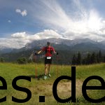 Das polnische Paar macht ein Foto bei Km 39. Einfach wunderschön hier im Wettergebirge. (Copyright: Daniel Katzberg)