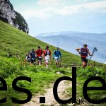 Der Aufstieg zum Scharnitz Joch. Ungefähr Km 7. Alle Wandern zügig. (Fotografiert von Sportograf.de)